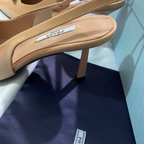 Prada Nude Beige Shade High Heels - Picture 9 of 10